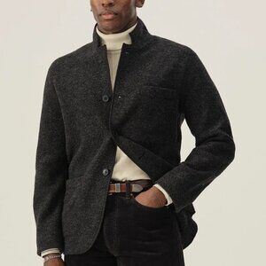 Buck Mason Felted Wool Chore Coat Charcoal Gray Men's Medium Quiet Luxury Preppy